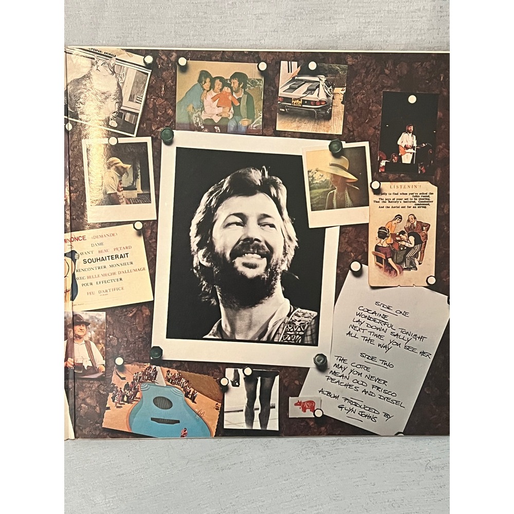 RARE Eric Clapton Slowhand Vinyl Record LP 1977 RSO Cocaine Classic Rock - Picture 3 of 4
